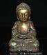 8.8 Ancient Chinese Cloisonne Copper Sit Shakyamuni Amitabha Buddha Sculpture