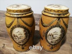 A Pair Of Antique Chinese Cloisonne Tea Caddies