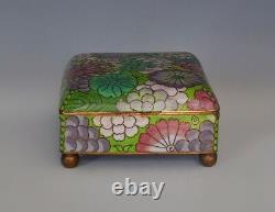 An Antique Chinese Gilt Decorated Cloisonne Box