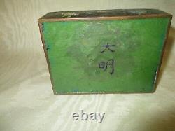Antique 19th C. FINE Cloisonne Box