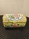 Antique 20th Century Chinese Multi-color Cloisonne Box With Flower Design Hinged
