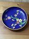Antique Chinese Blossom Flowers Cloisonne Bowl Perfect