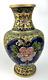 Antique Chinese Century Cloisonne Enamel Bronze Landscape Vase Handmade Old