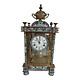 Antique Chinese Cloisonne & Brass Mantel Clock