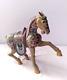 Antique Chinese Cloisonne Enamel Galloping Tang Horse Statue Figurine 8x10