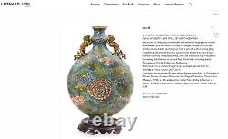 Antique Chinese Cloisonne Moonflask Vase, Provenance Sotheby's