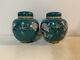 Antique Chinese Qing / Republic Pair Of Cloisonne Ginger Jars With Dragons Dec