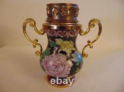 Antique Chinese Three Cloisonne Incense Burner Opium Lamps Frogs Very Rare