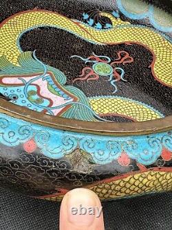 Antique Chinese cloisonne bowl from Era of Jin Ming Dynasty