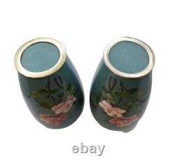 Beautiful 20th Century Japanese Cloisonne Enamel Vases