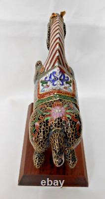 Beautiful vintage Cloisonne bronze Chinese Horse REDUCED BY 20%