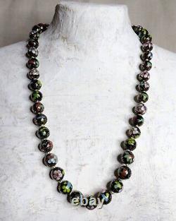 Chinese Cloisonne Necklace Vintage 1930s#
