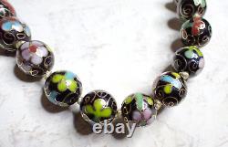 Chinese Cloisonne Necklace Vintage 1930s#