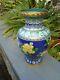 Chinese Cloisonne Vase Lovely Colours Nice Size Just Beautiful