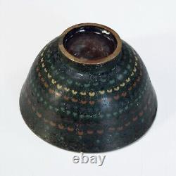 Rare Unique Antique Cloisonne Bowl. 70mm High, 135mm Diameter