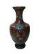 Vintage Chinese Cloisonne Vase, Multicolor Floral Enamel Vase Centerpiece