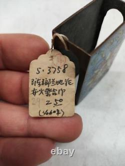 Porte-allumettes en émail cloisonné chinois, période de la République (1912-1949) en Chine.