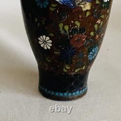 Vase Cloisonné antique du 19e siècle, chinois ou japonais.