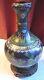 Vase Bouteille En Cloisonné Chinois Antique De 24 Cm De Hauteur Avec Support