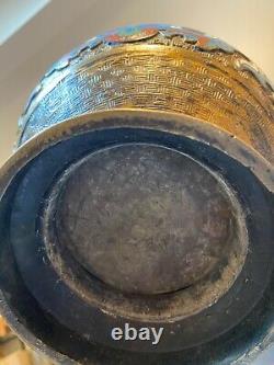 Vase en bronze cloisonné chinois antique